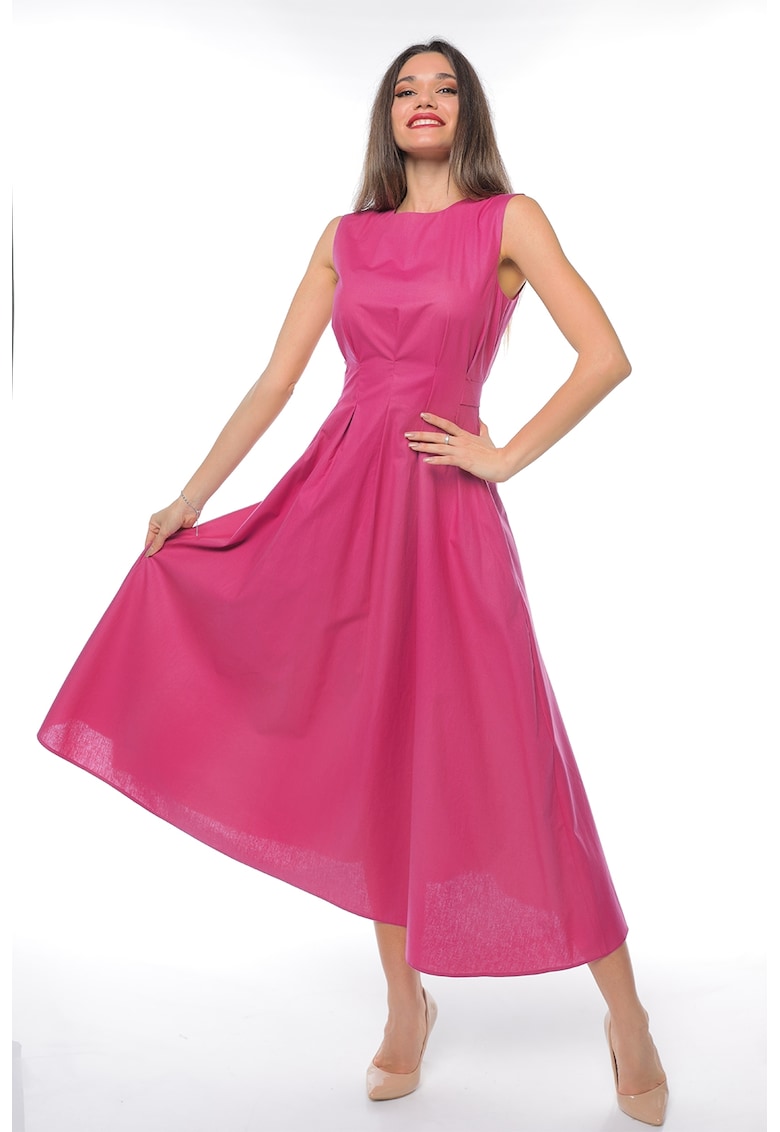 Рокля с джобове - Фуксия CAMISSI