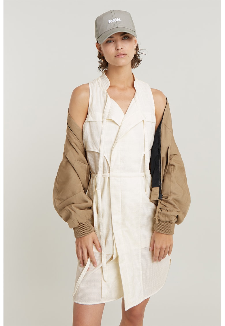 Рокля с джобове - без ръкави - Крем G-STAR