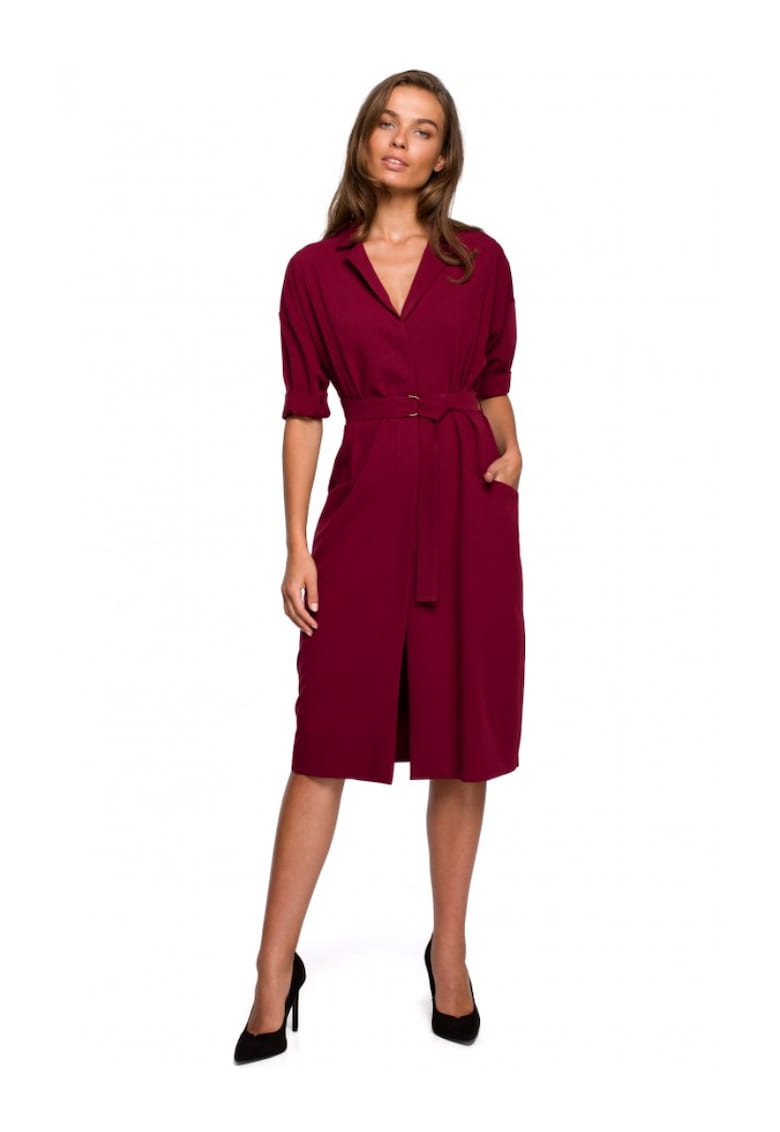 Рокля с джобове полиестер Style