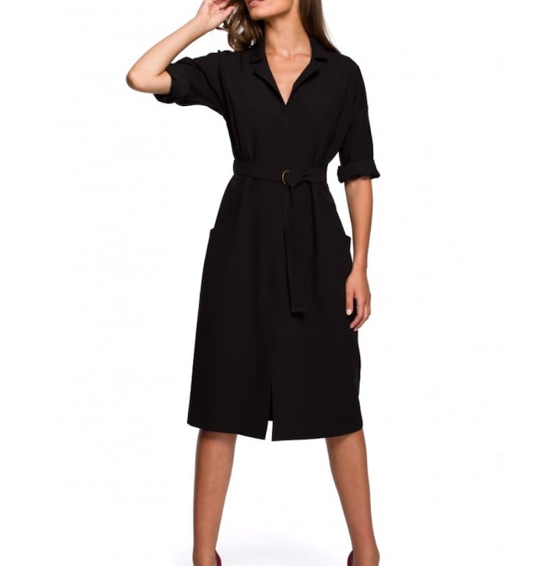 Рокля с джобове  полиестер Style