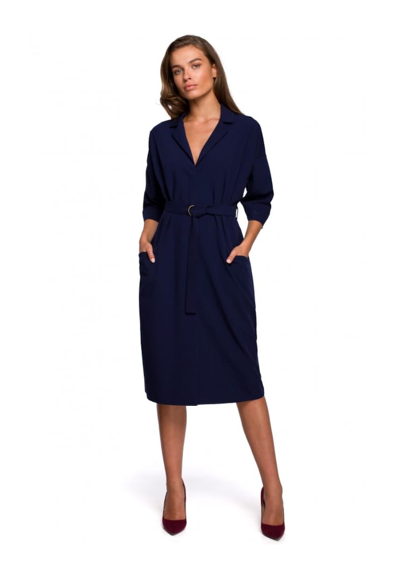 Рокля с джобове полиестер Style