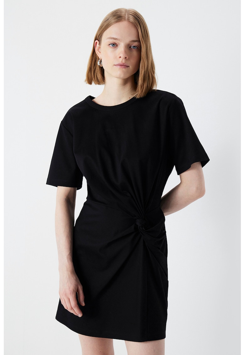 Рокля с дизайн на възел - Черен Ipekyol