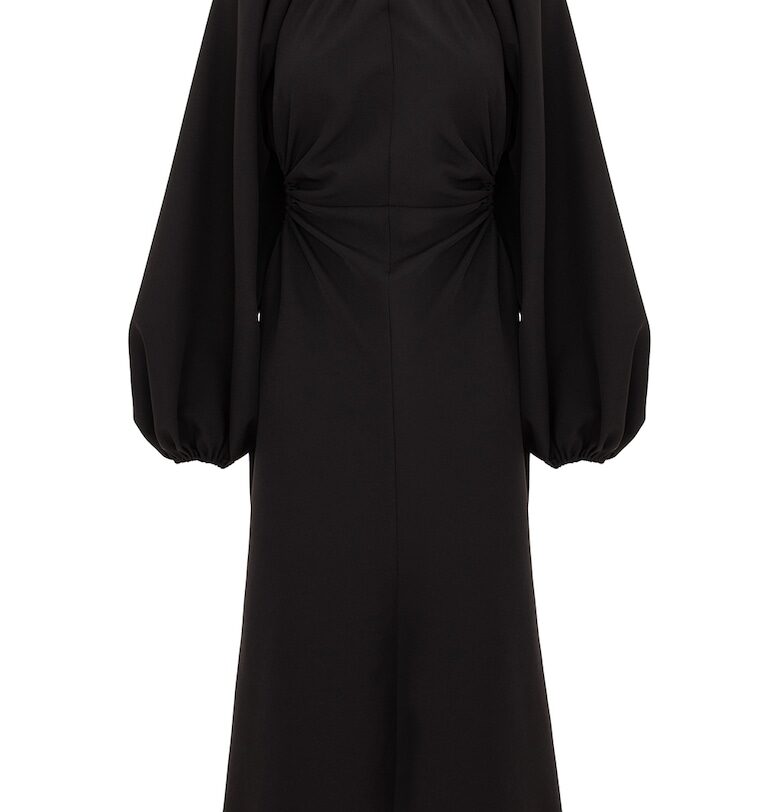 Рокля с дълги ръкави и отвори - Черен Acob a porter