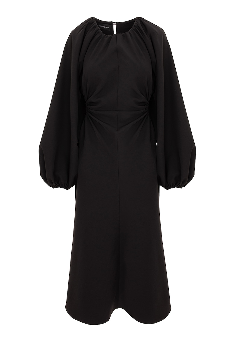 Рокля с дълги ръкави и отвори - Черен Acob a porter