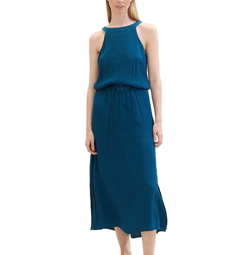 Рокля с колан - Петролно синьо Tom Tailor