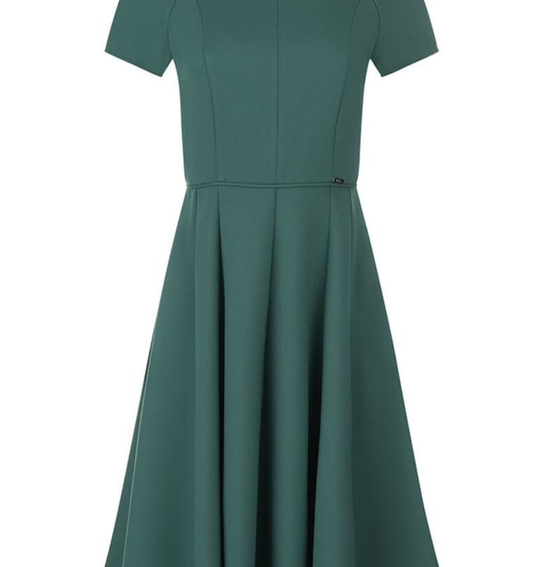 Рокля с кръгло деколте и къси ръкави DiKa