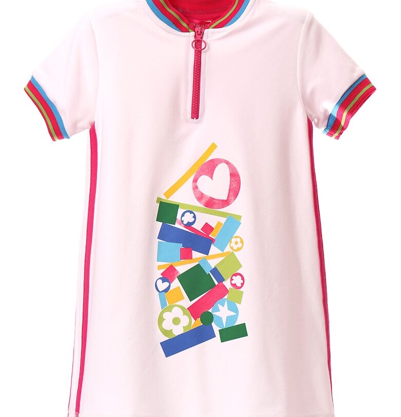 Рокля с къс цип и принт - Бял/Многоцветен Agatha Ruiz de la Prada