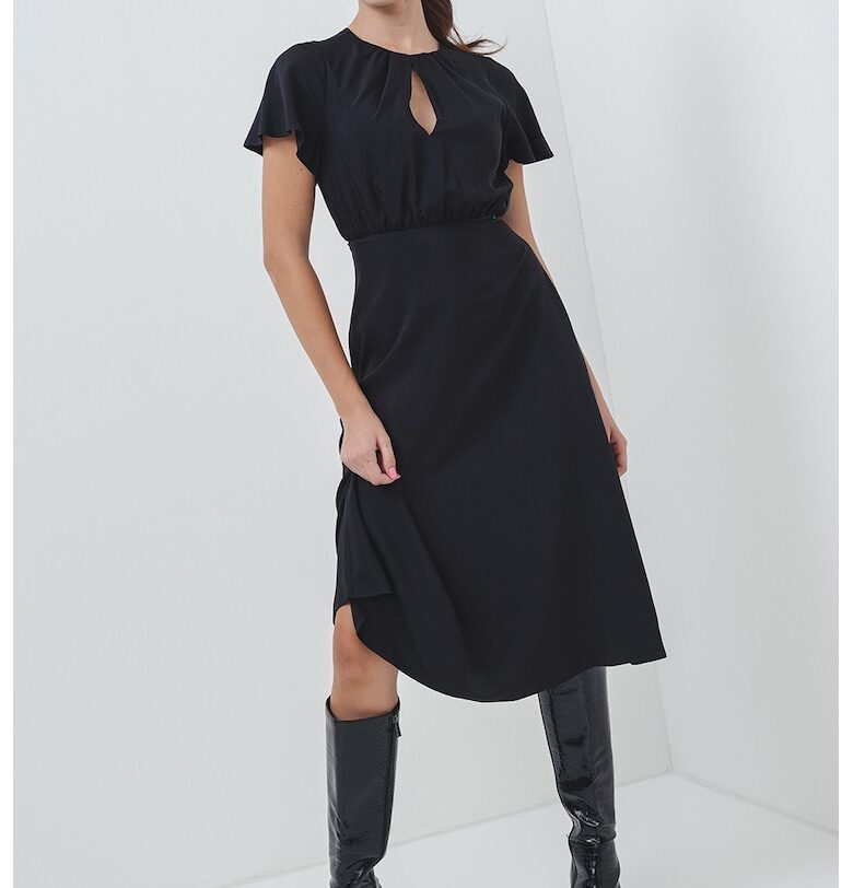 Рокля с къси ръкави - Черен ARMANI EXCHANGE