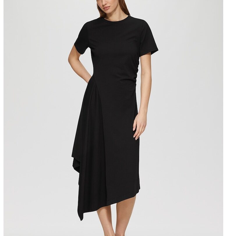 Рокля с къси ръкави - Черен sOliver