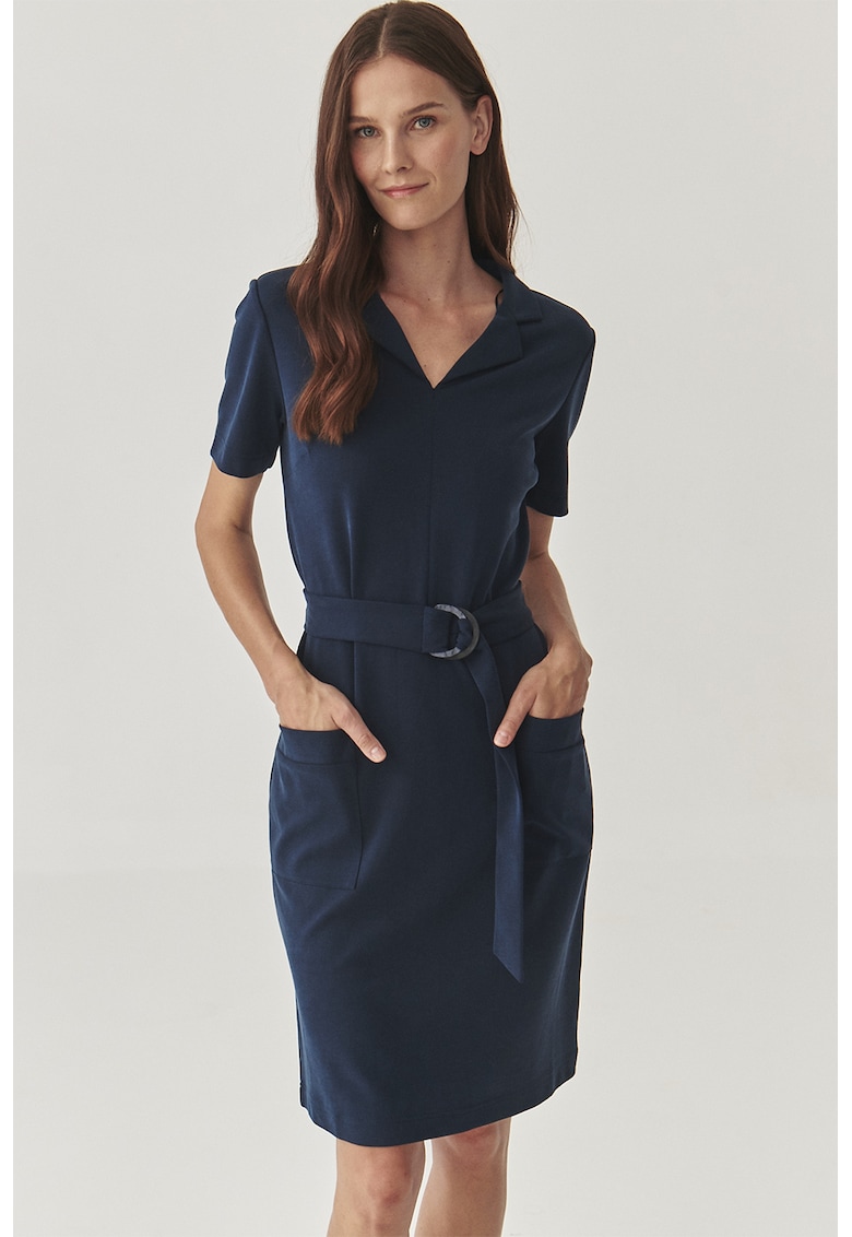 Рокля с модал и джобове - Тъмносин Tatuum