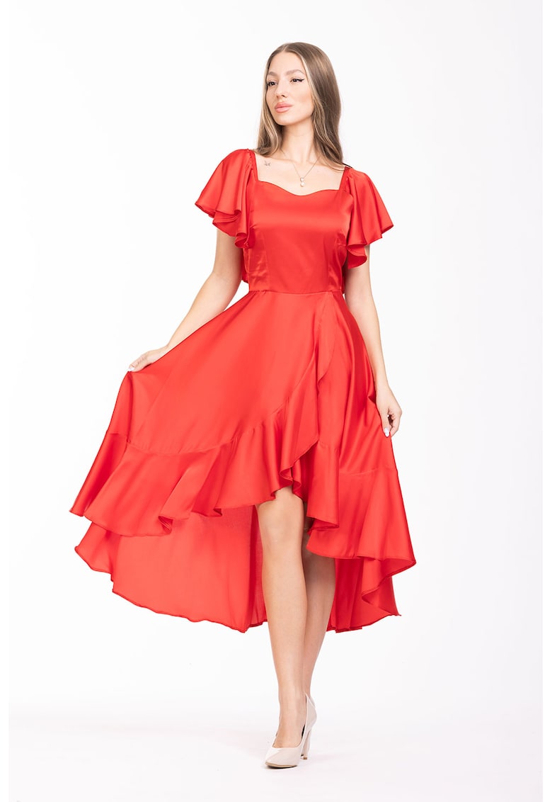 Рокля с набирания - Червен CAMISSI