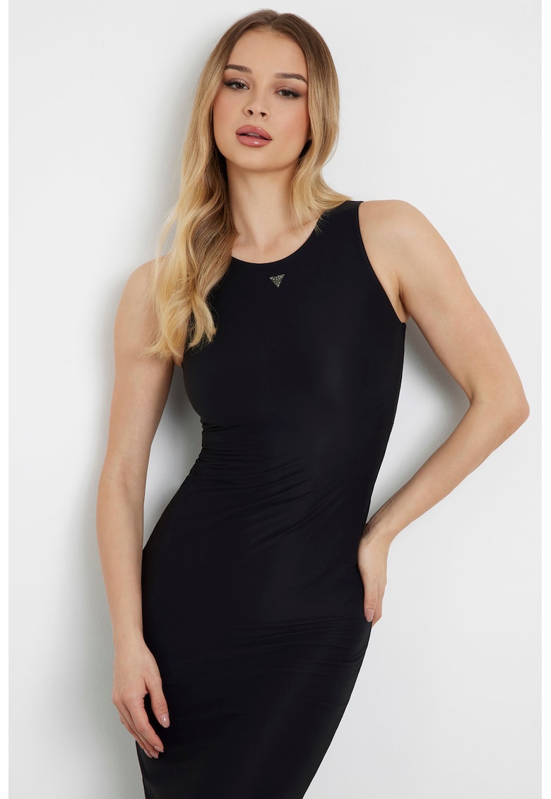 Рокля с овално деколте - Черен GUESS