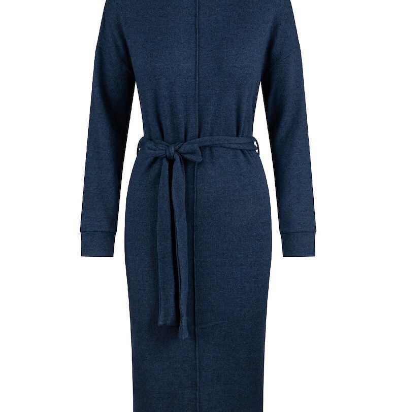 Рокля с овално деколте и средновисока талия - Тъмносин LingaDore