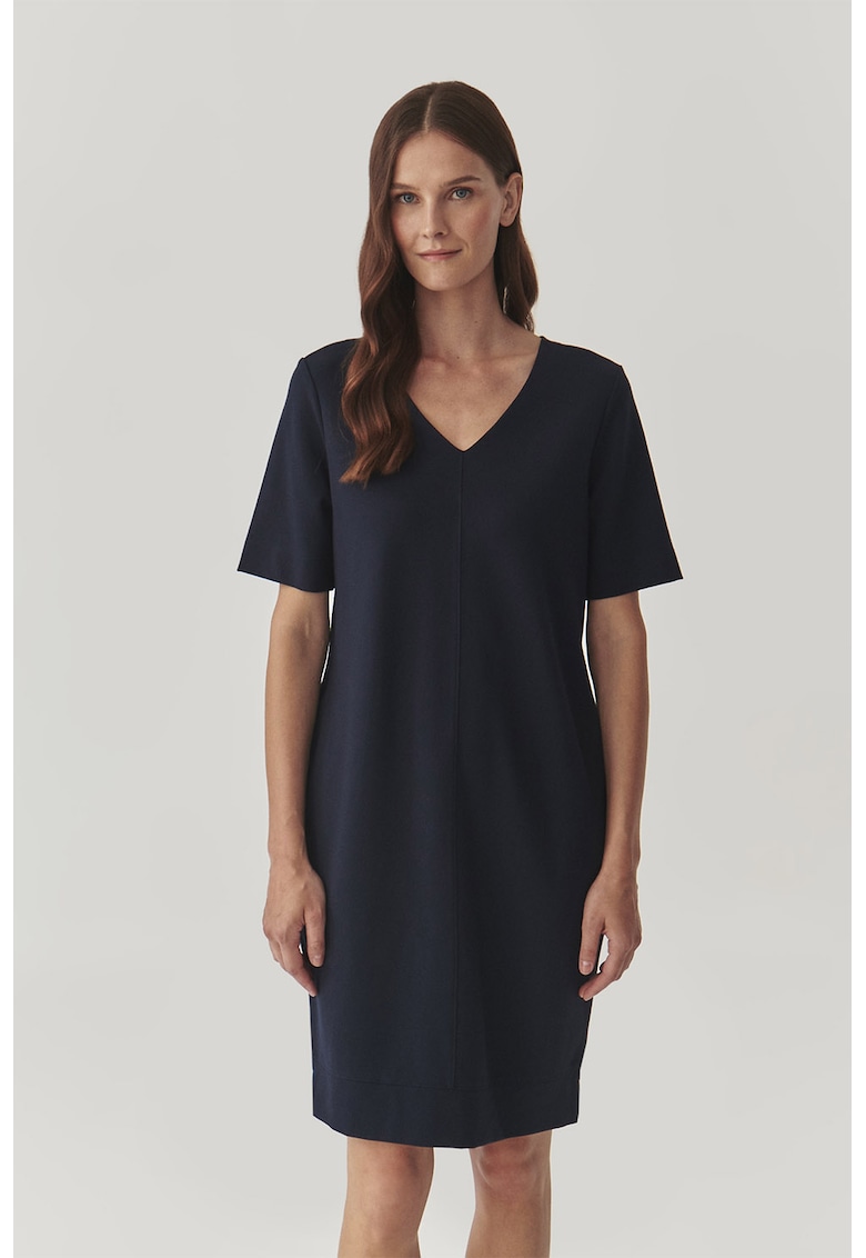 Рокля с шпиц и джобове - Черен Tatuum