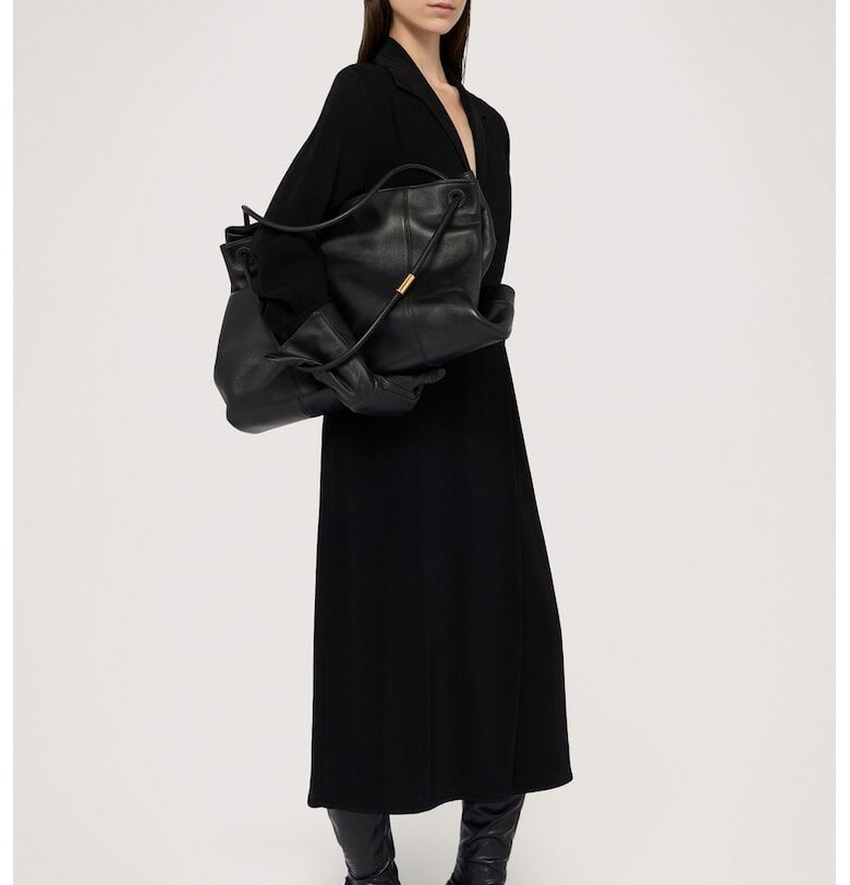 Рокля с шпиц и дълги ръкави - Черен Trussardi