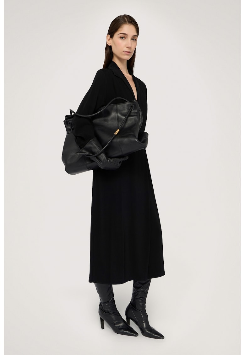 Рокля с шпиц и дълги ръкави - Черен Trussardi