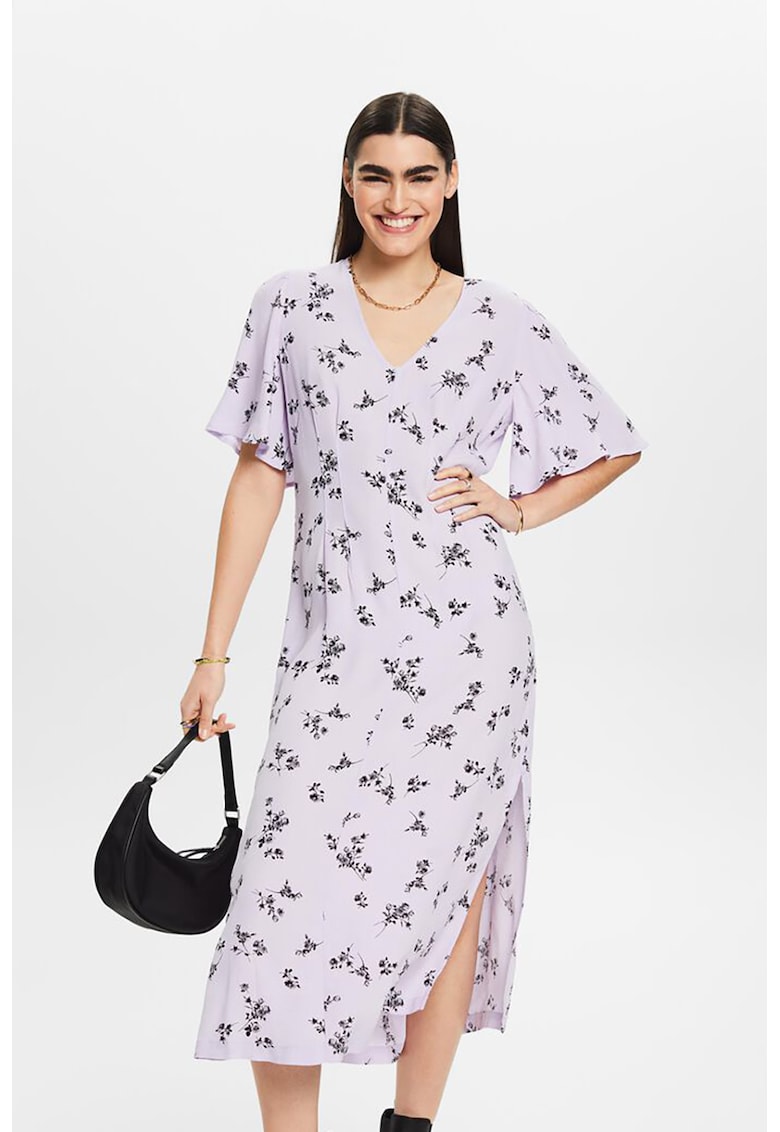 Рокля с шпиц и цепка встрани - Лилав Esprit