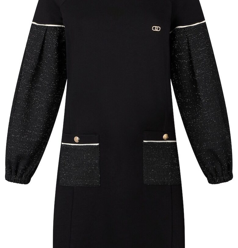 Рокля-суитшърт с ръкави реглан - Черен Liu Jo