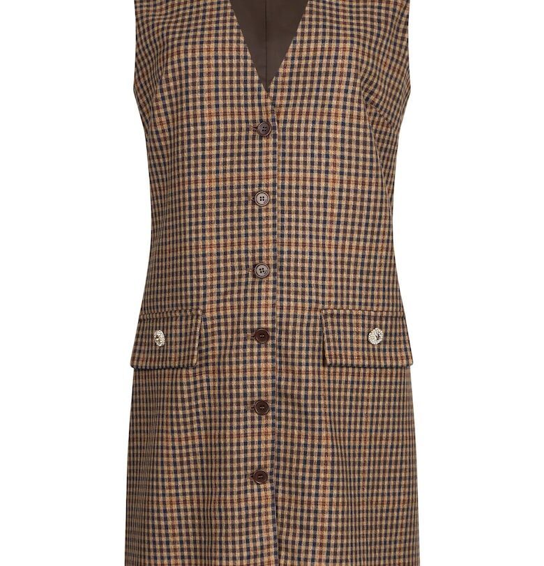 Рокля тип елек на каре - Тъмнокафяв Liu Jo