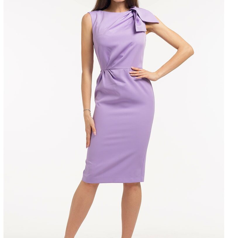 Рокля тип молив без ръкави - Лилав CAMISSI