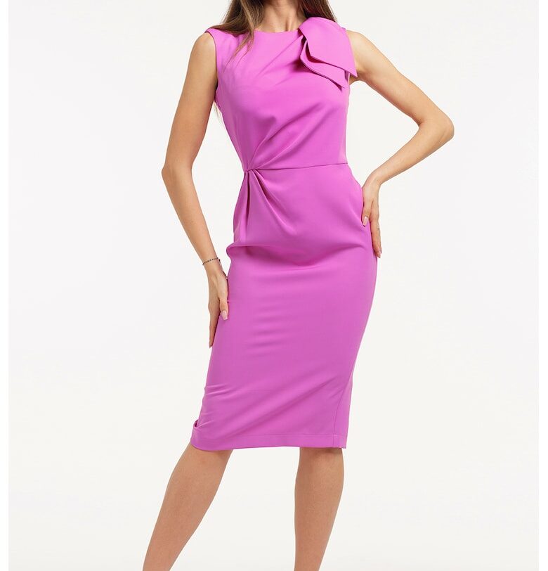 Рокля тип молив без ръкави - Фуксия CAMISSI