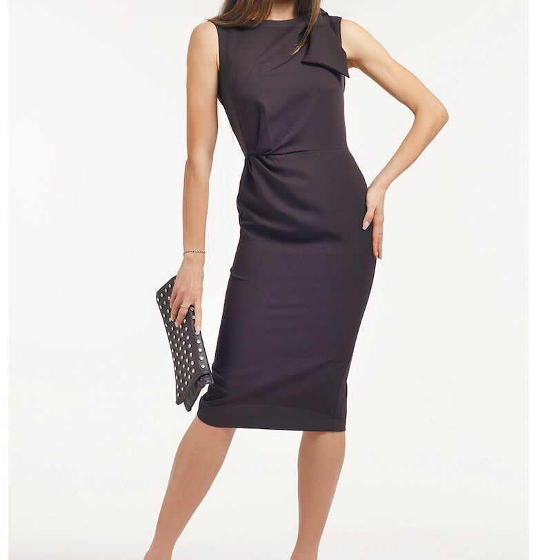 Рокля тип молив без ръкави - Черен CAMISSI