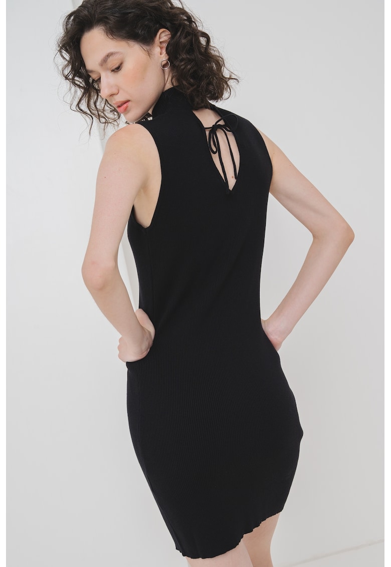 Рокля тип поло по тялото - Черен KARL LAGERFELD JEANS