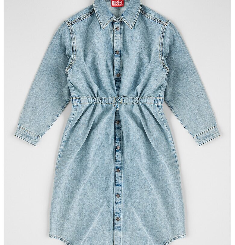 Рокля тип риза Dreamy от деним - Светлосин меланж Diesel