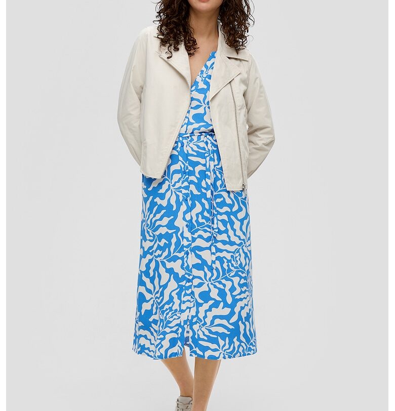 Рокля тип риза - Бял/Пастелносин sOliver