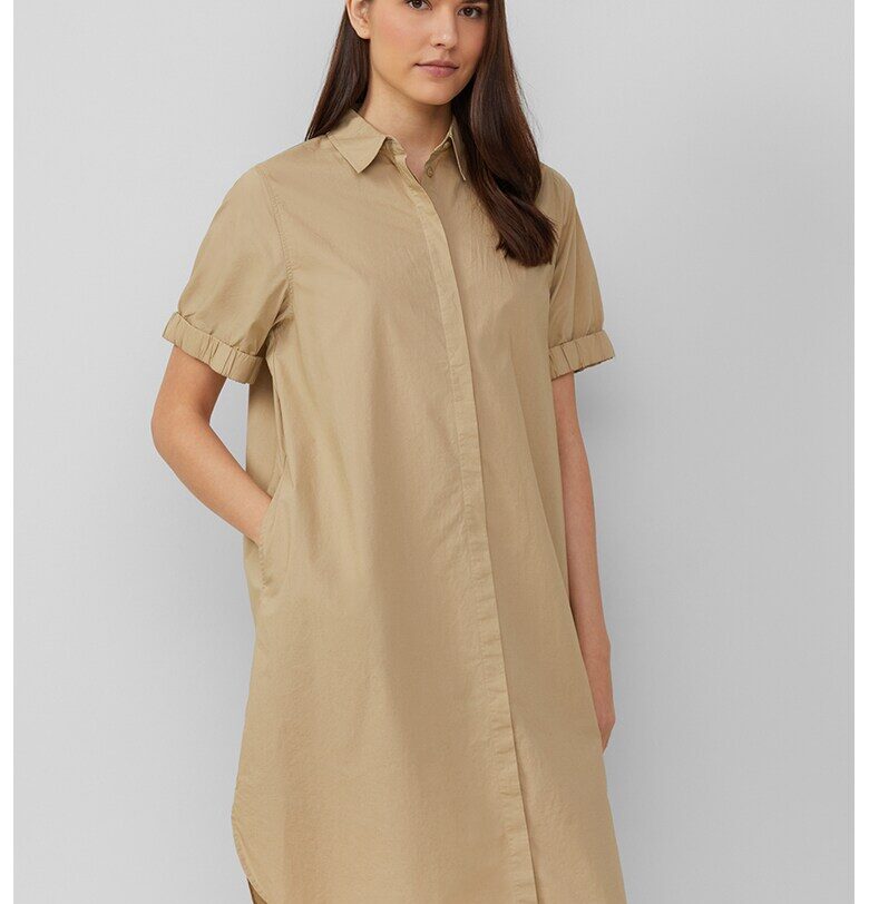 Рокля тип риза с джобове - Тъмнобежово sOliver