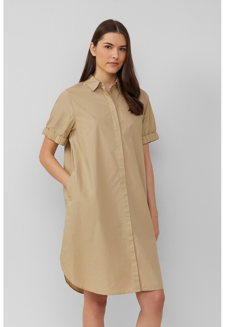 Рокля тип риза с джобове - Тъмнобежово sOliver