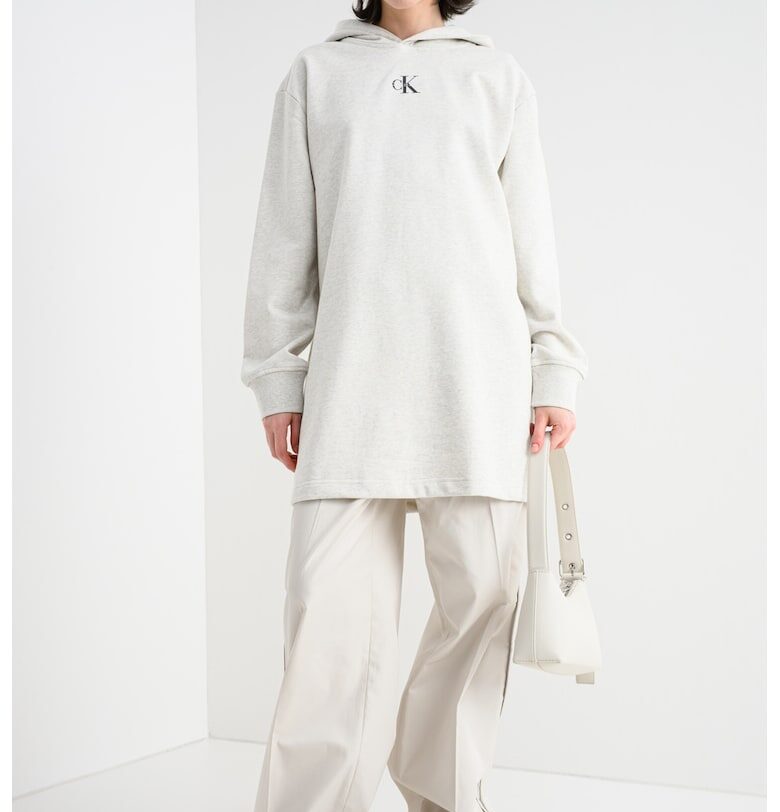 Рокля-худи - Бял CALVIN KLEIN JEANS
