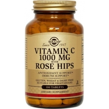 СОЛГАР Витамин Ц с шипки табл. 1000 мг. х 100 цена