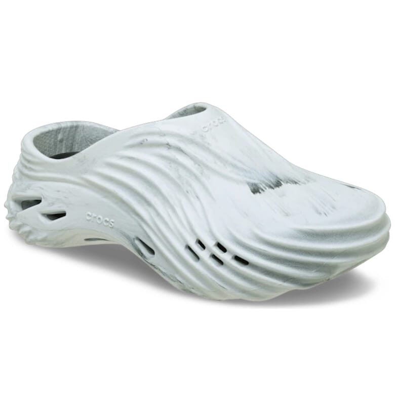 Сабо  Echo Watercolor Marbled Wave 51347 - Бял/Черен Crocs