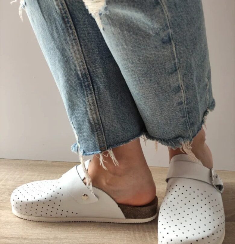 Саботи  Медицински Дамски - Берна Бели - Бял Comoda