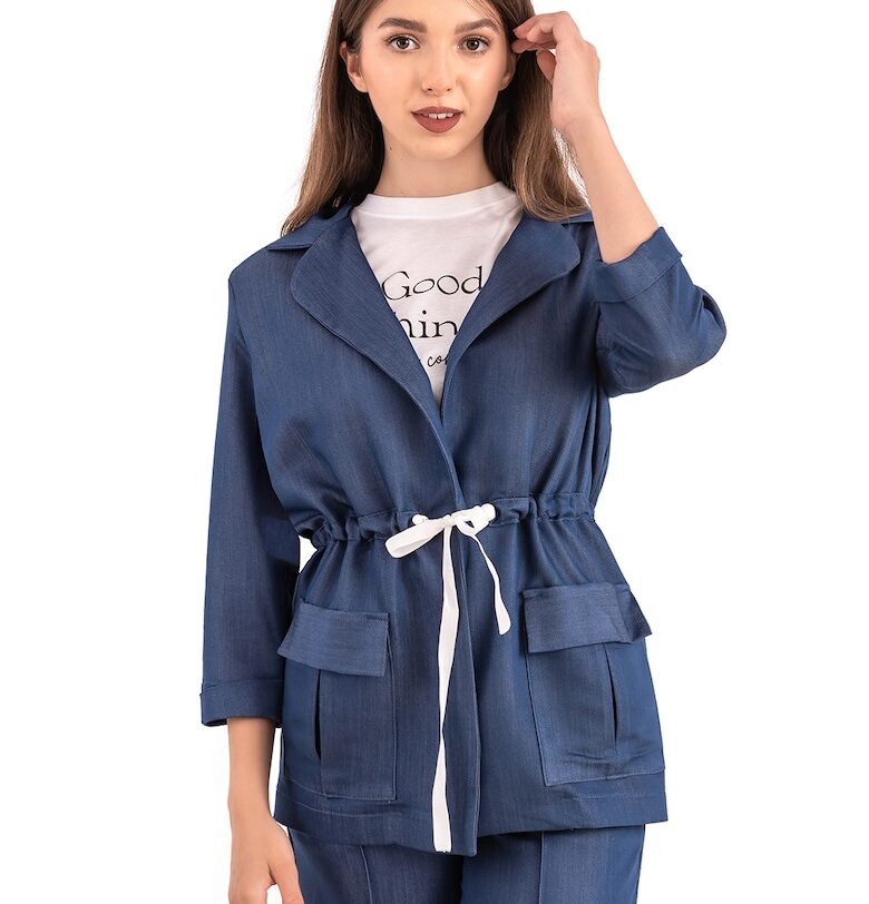 Сако с връзка на талията FOLD YOUR MIND