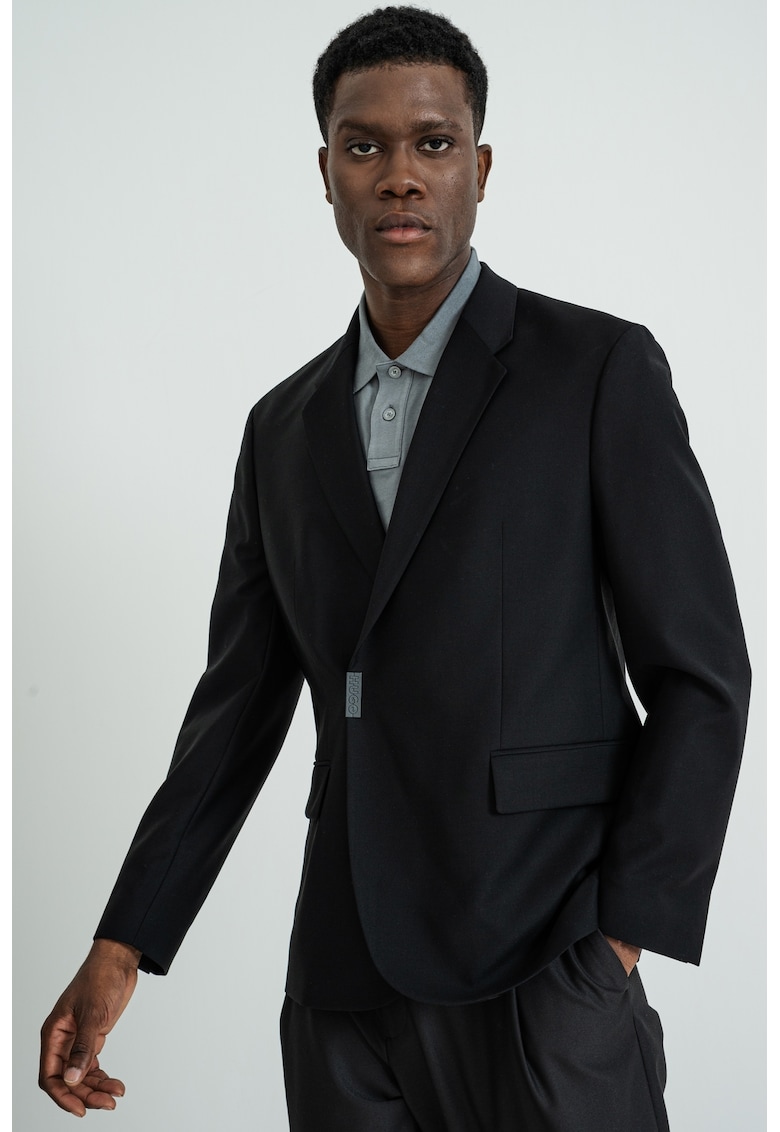 Сако с вълна - Черен HUGO