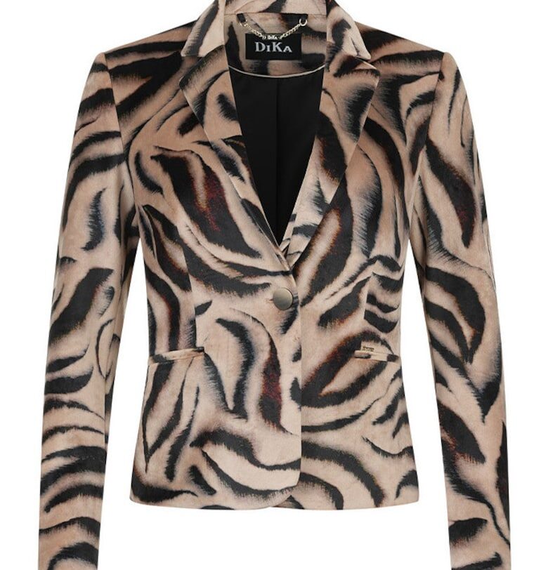 Сако с животински принт DiKa