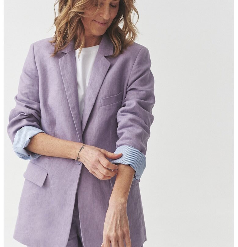 Сако с копчета - Бледа лила Tatuum