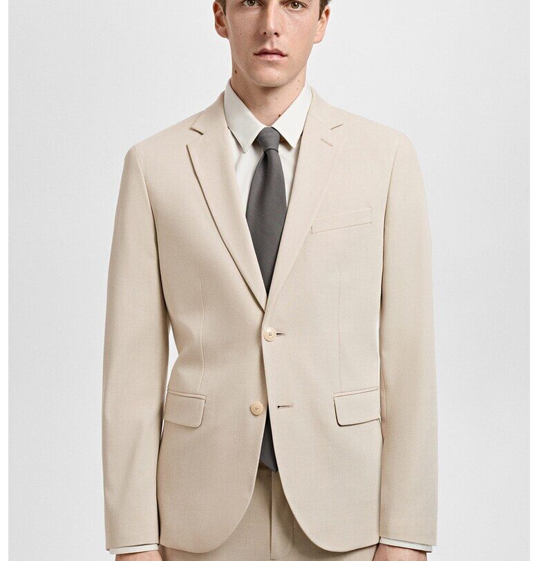 Сако с копчета - Светло бежово Mango