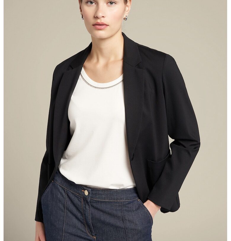 Сако с копчета - Черен ELENA MIRO