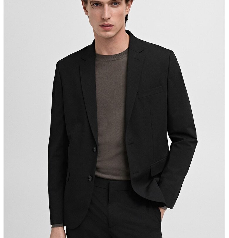 Сако с копчета - Черен Mango