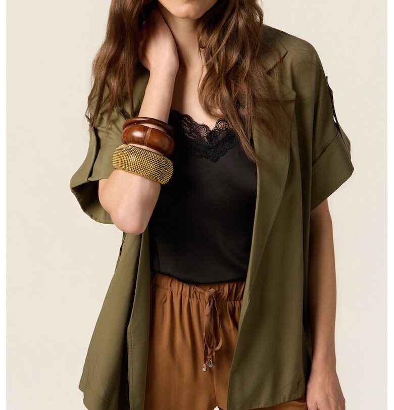 Сако с къси ръкави - Зелени аспержи Oltre