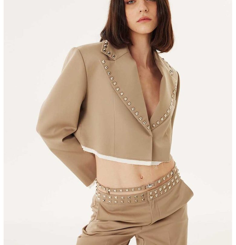 Сако с лиосел - Кафяв TWIST