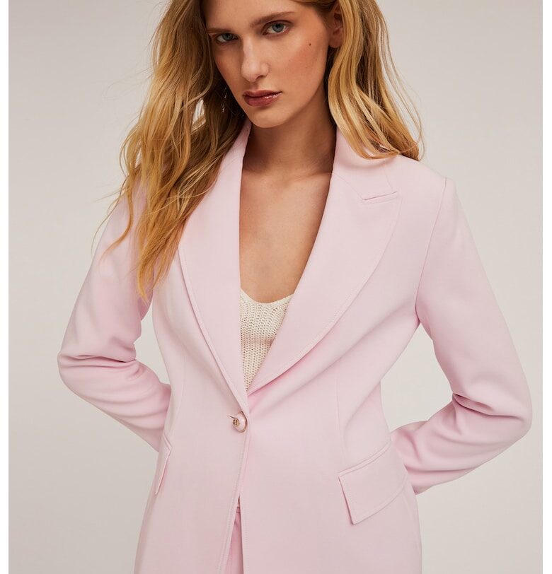 Сако с маншети с копчета - Бледо розово Motivi