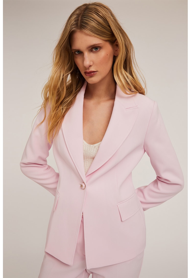 Сако с маншети с копчета - Бледо розово Motivi