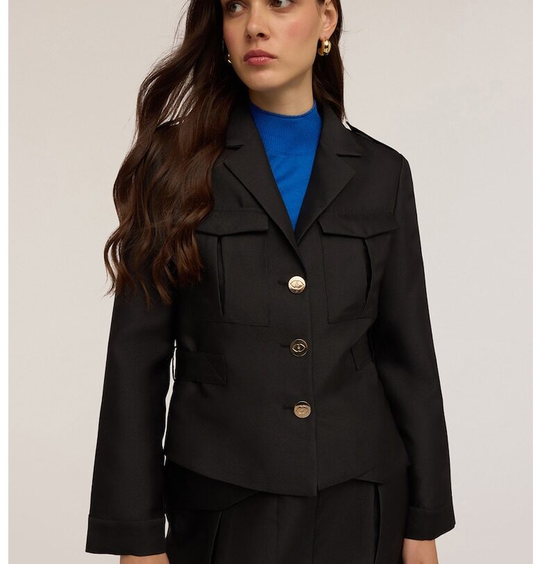 Сако с метални копчета - Черен Motivi