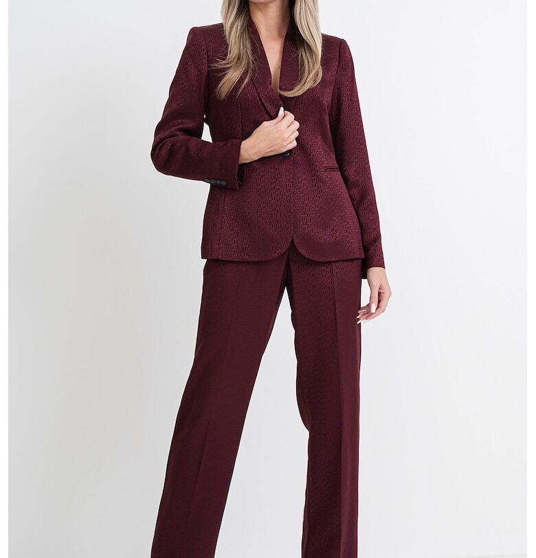 Сако с раздвоен ревер - Бордо Karl Lagerfeld