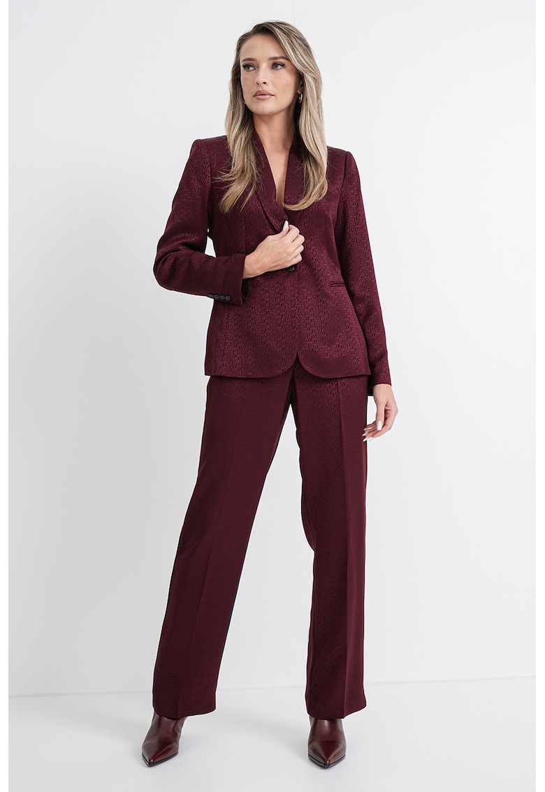 Сако с раздвоен ревер - Бордо Karl Lagerfeld