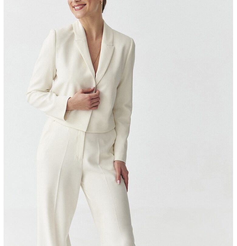 Сако с раздвоен ревер - Бял Tatuum